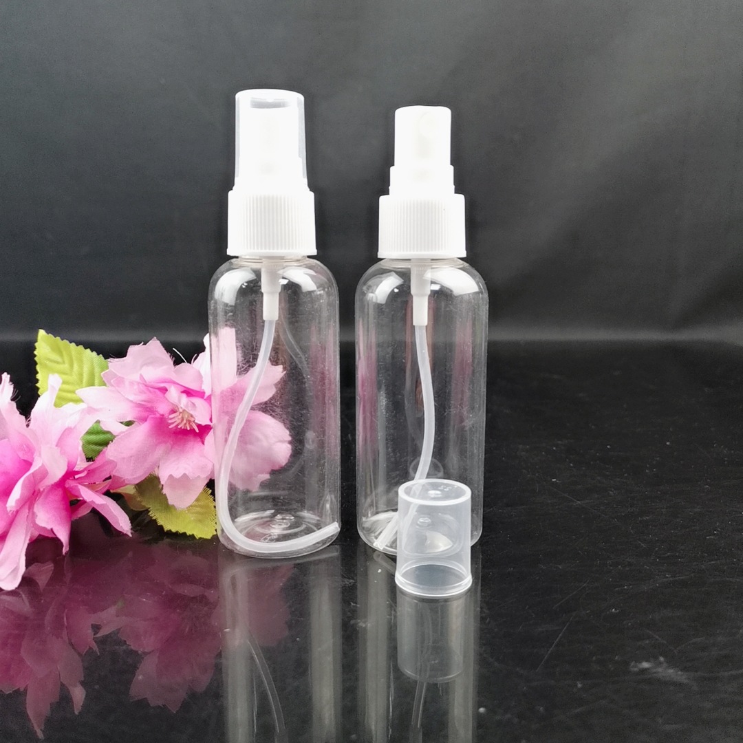 厂家现货喷雾瓶小喷壶 透明塑料侧喷瓶100ml塑料瓶 pet喷雾瓶