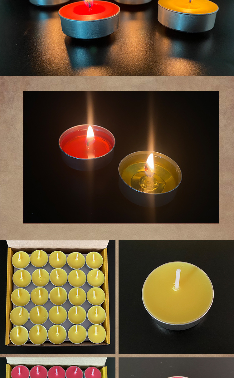 厂家直销4小时酥油灯供佛家用 植物酥油灯无烟蜡烛铝壳佛教用品