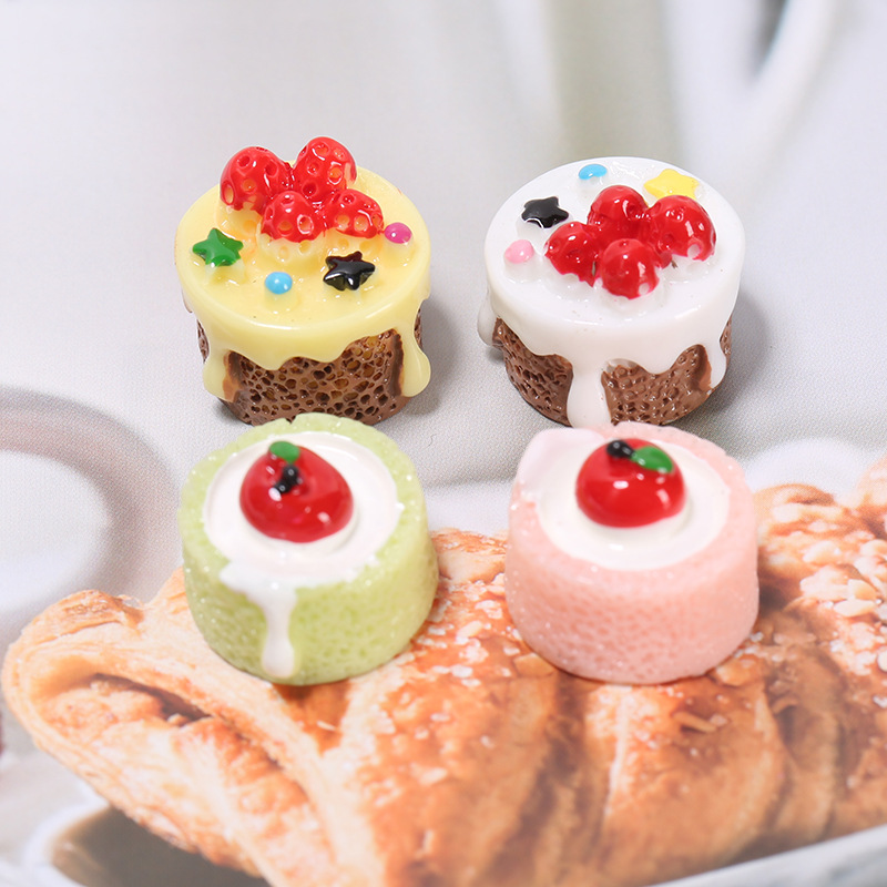 diy树脂食玩配件 生日蛋糕 奶油蛋糕手机壳奶油胶diy装饰材料发饰