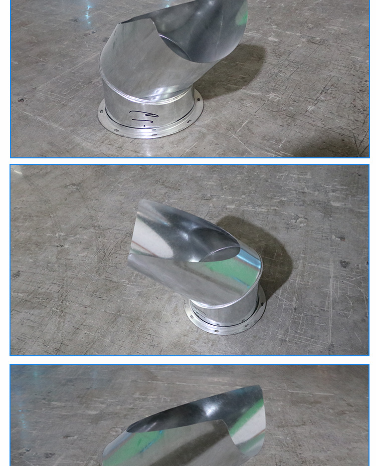 马蹄口弯头商储中央 空调风管连接镀锌风管
