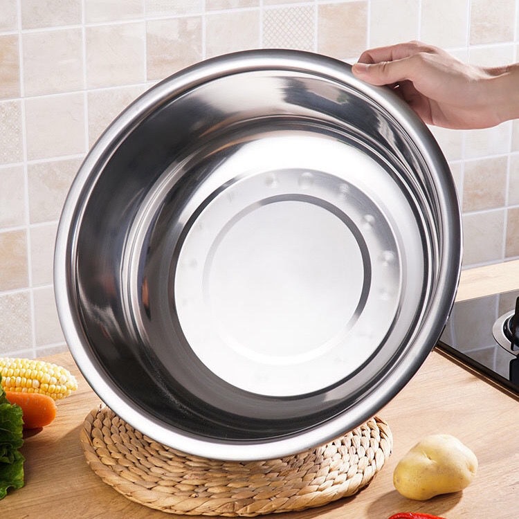 大盆子不锈钢和面盆洗菜盆商用家用厨房加厚加深脸盆澡盆洗衣斗盆