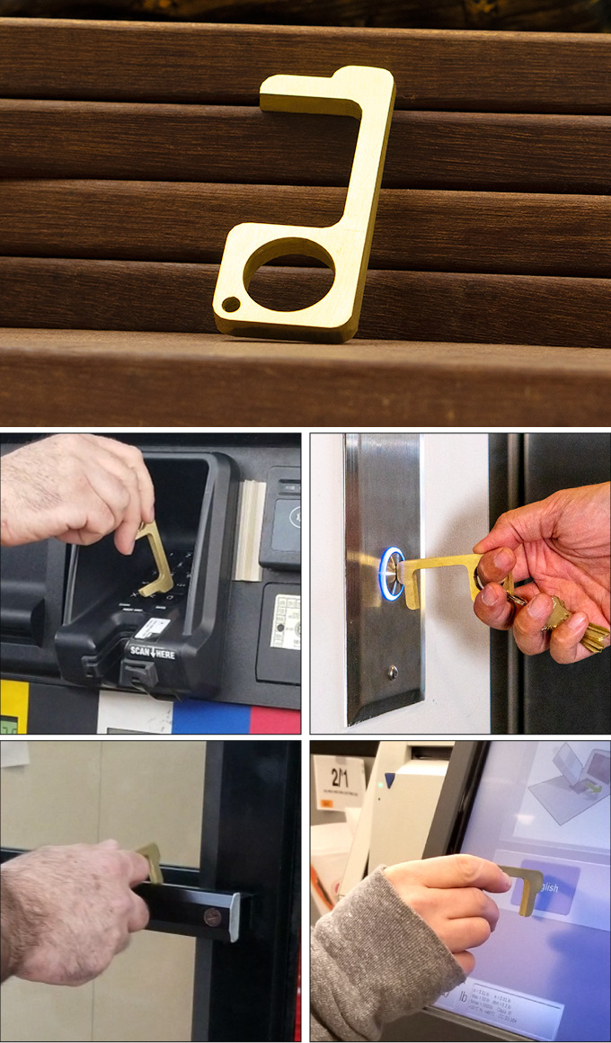 免接触防疫开门小神器 金属防病毒按电梯神器