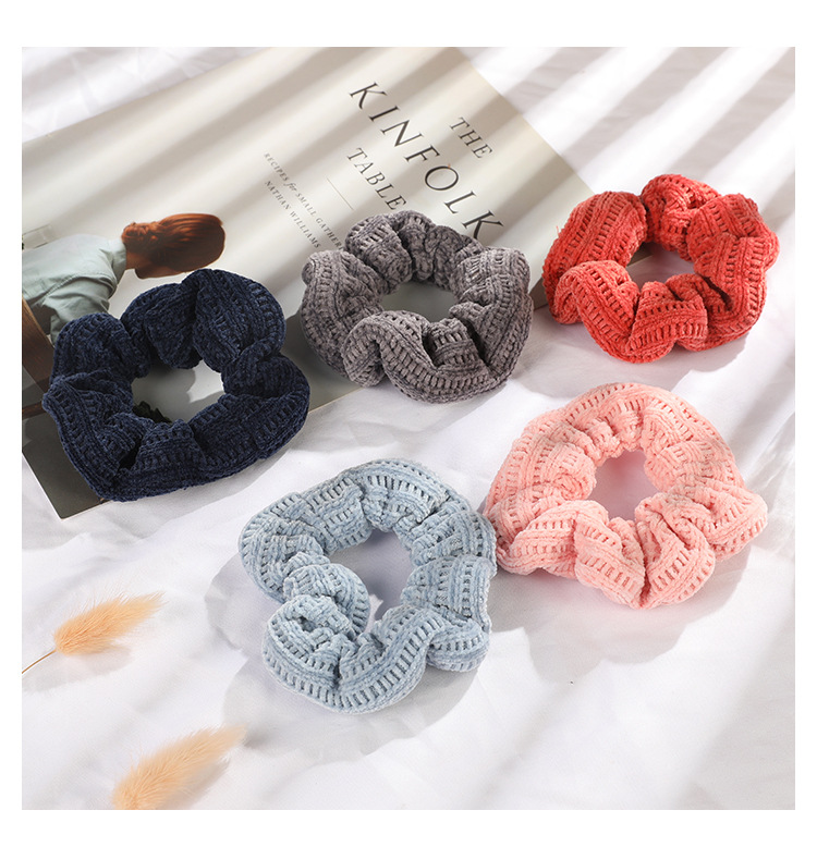 韩版秋冬日韩时尚简约大肠发圈 ins扎头发皮筋发圈头绳货源批发