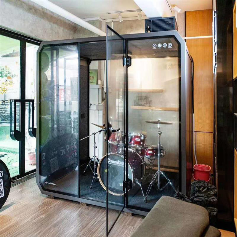 移动隔音房间小型隔音室家用网红主播直播迷你录音棚玻璃电话亭