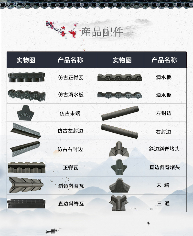 红创合成树脂瓦 别墅屋面仿古琉璃瓦 隔热环保塑料小青瓦树脂瓦