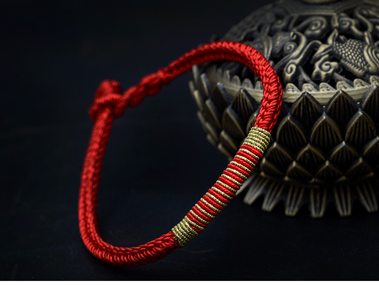 【龙结双色八方结手绳s387】每一条手绳我们都力求       造型饱满