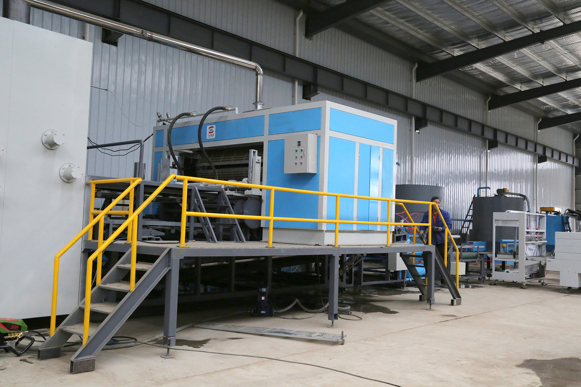 多层金属烘干线全自动蛋托烘干生产线蛋托设备加工线