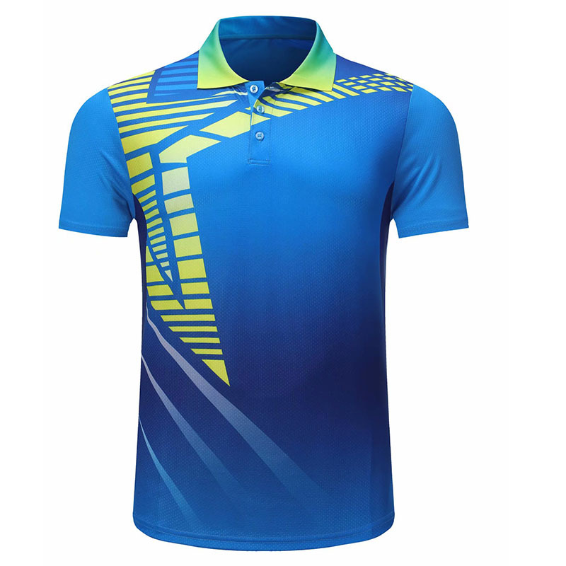 Quick-Drying Badminton Clothing Suit Men's and Women's Summer Lapel Short Sleeve Table Tennis Wear Tennis Suit Sports Coat Printing