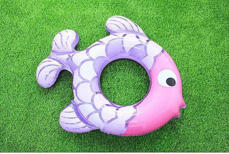 充气游泳圈儿童鱼形救生圈水上玩具腋下圈腰圈戏水玩具