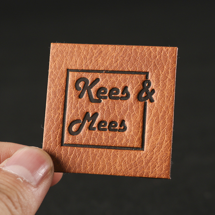 厂家批发 pu皮标定做皮牌 超纤皮标 服饰辅料皮标定制