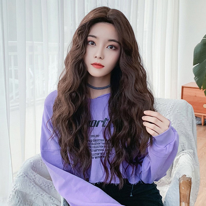 中分假发玉米烫卷