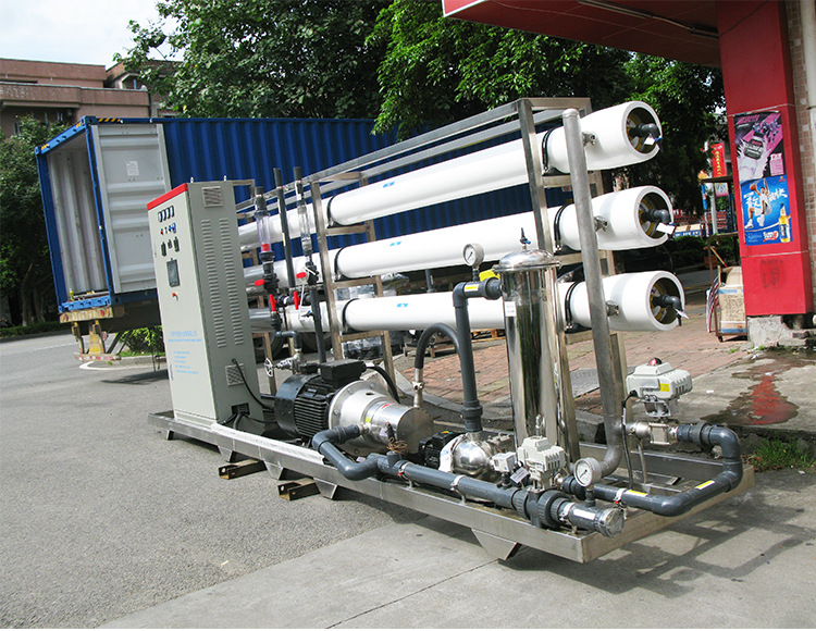 海岛用海水膜海水淡化设备,反渗透法处理除盐水去苦咸味淡化器