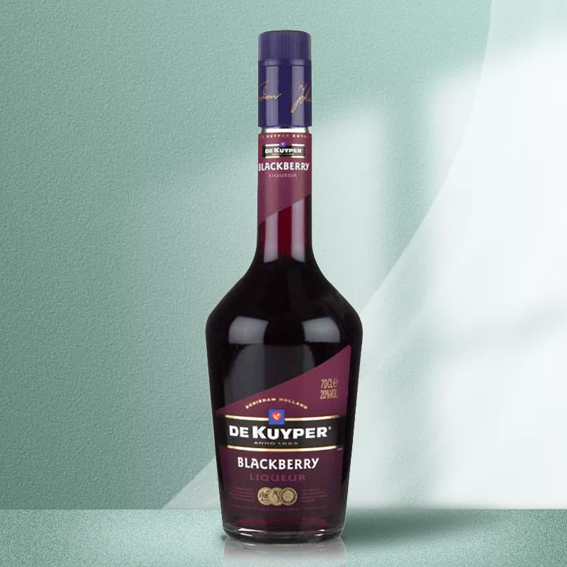 洋酒de kuyper迪凯堡黑莓力娇酒鸡尾酒调酒基酒利口酒700ml