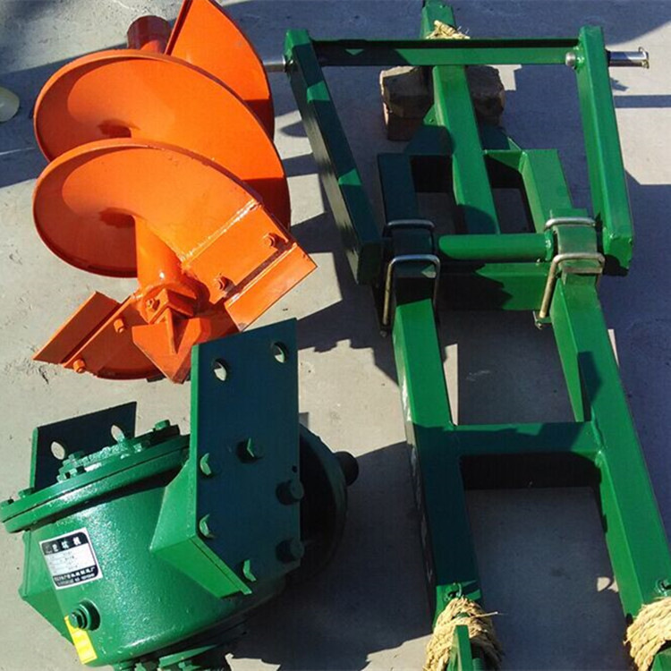 农用栽树种树钻土机电线杆打洞机树苗种植挖坑机图片便携式电线杆打窝