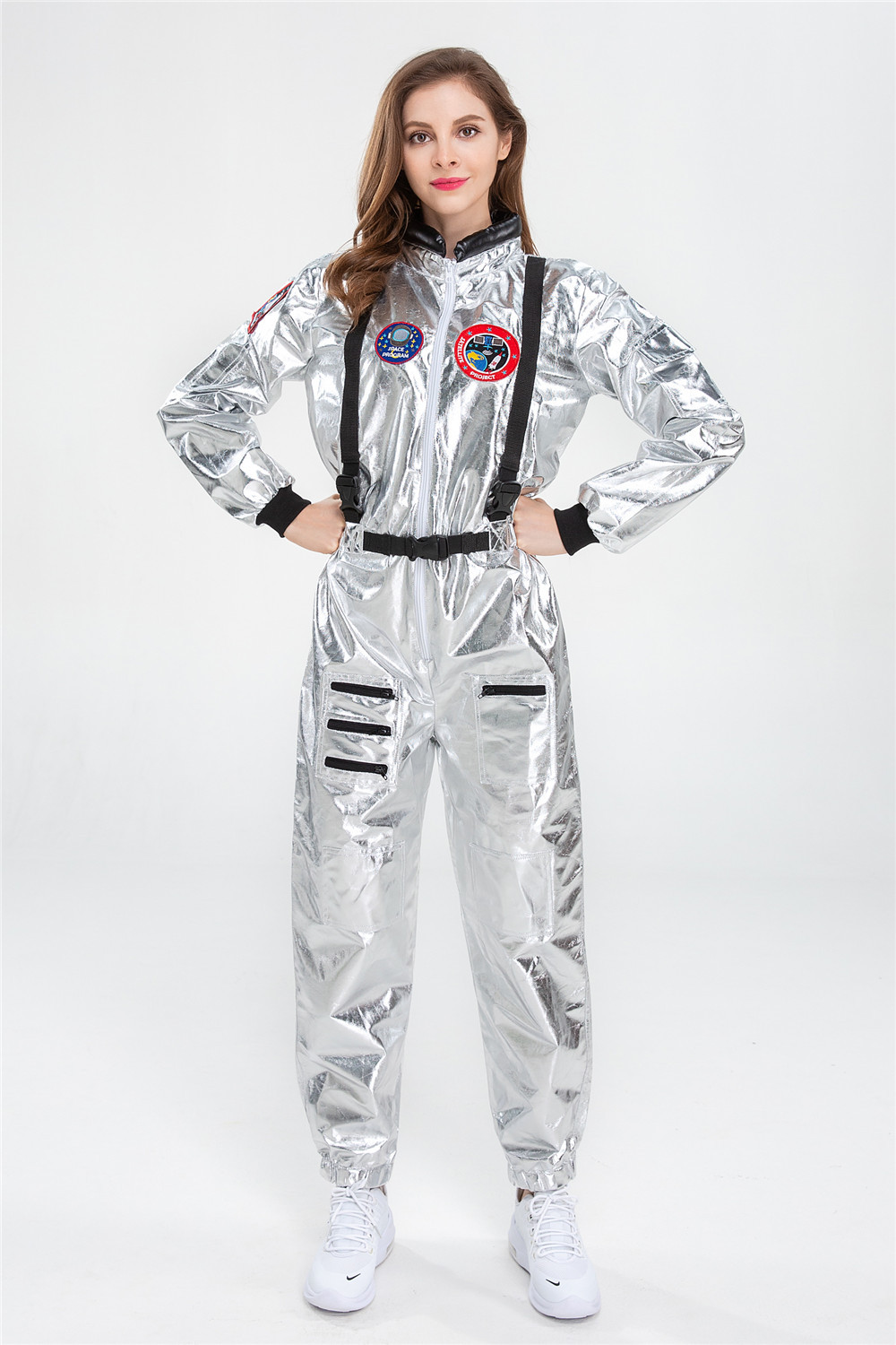 万圣节服装cosplay流浪地球同款太空服装女连体衣裤宇航员舞台装