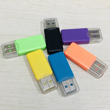 厂家直供冰爽读卡器手机TF卡读卡器USB2.0高速读卡器内存卡读卡器