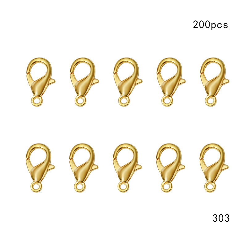 青古金银色龙虾扣 diy饰品配件 链扣项链扣锌合金龙虾扣 200个/包