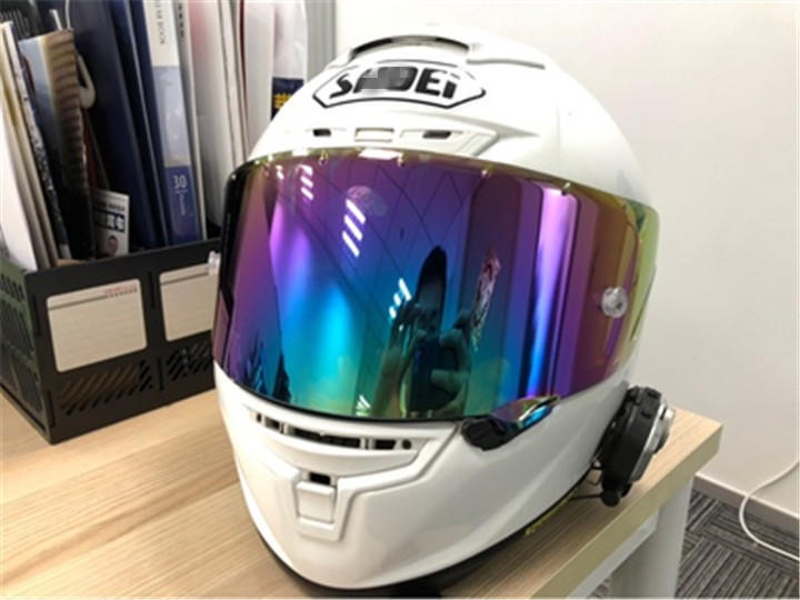 shoei头盔镜片gt-air neotec gt air一代 二代头盔电镀金银镜片