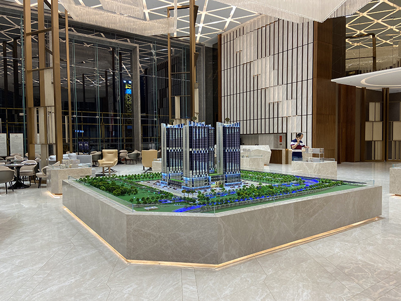 房地产售楼处总规沙盘模型 带灯建筑模型定制 来图加工厂家销售