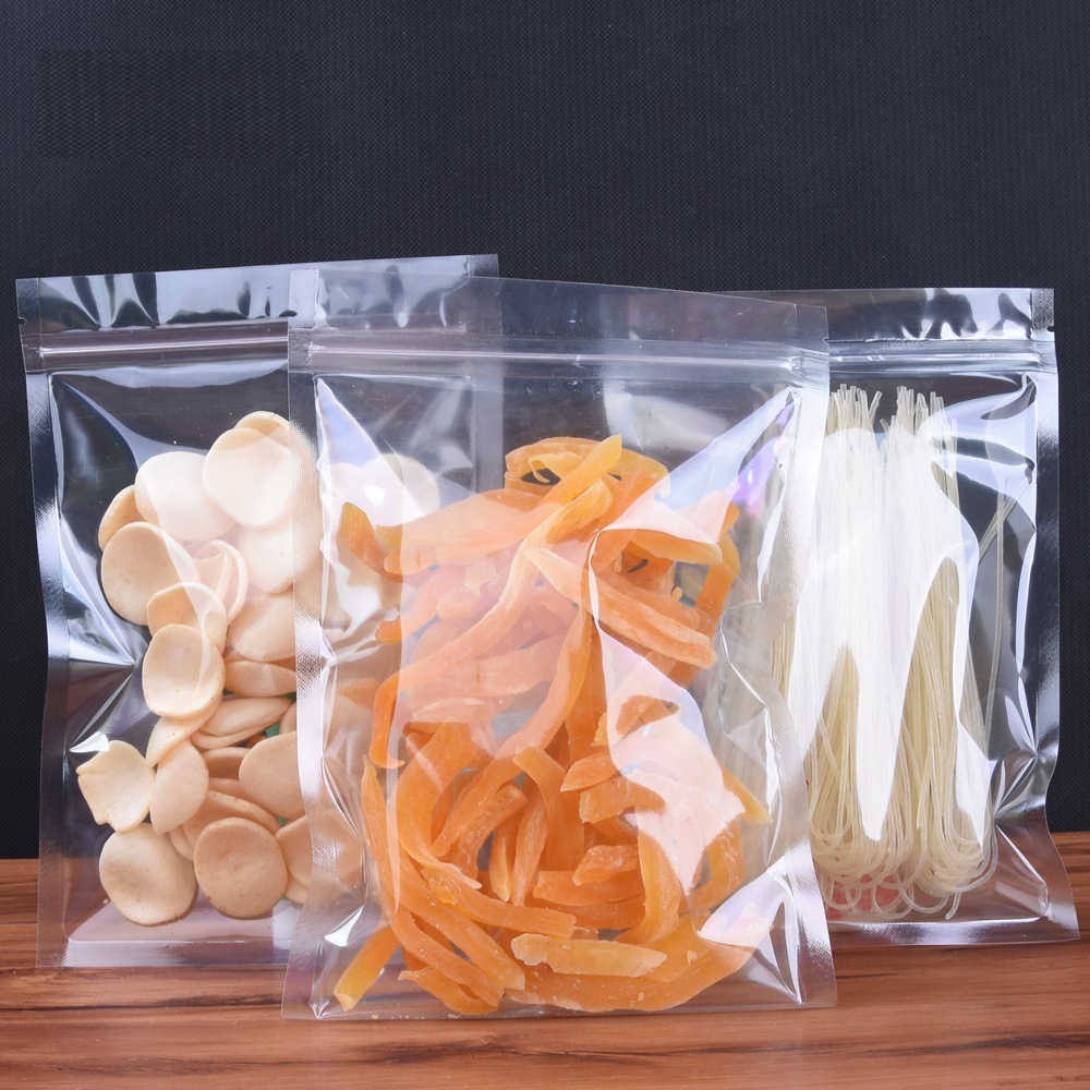 高清透明自立袋自封膜袋 坚果糖果多规格休闲食品包装袋定制批发