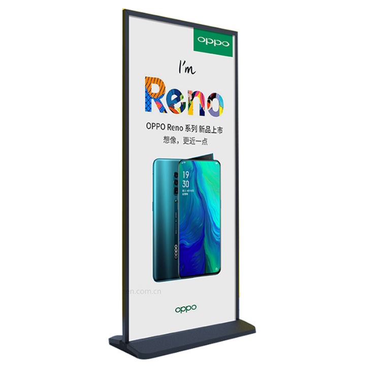 丽屏展架门型80x180立式落地式广告牌宣传水牌双面立牌kt板海报架