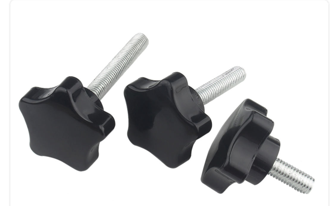 梅花手柄螺丝钉手拧螺栓旋扭星形星型塑料带把手胶木螺丝m6m8m10