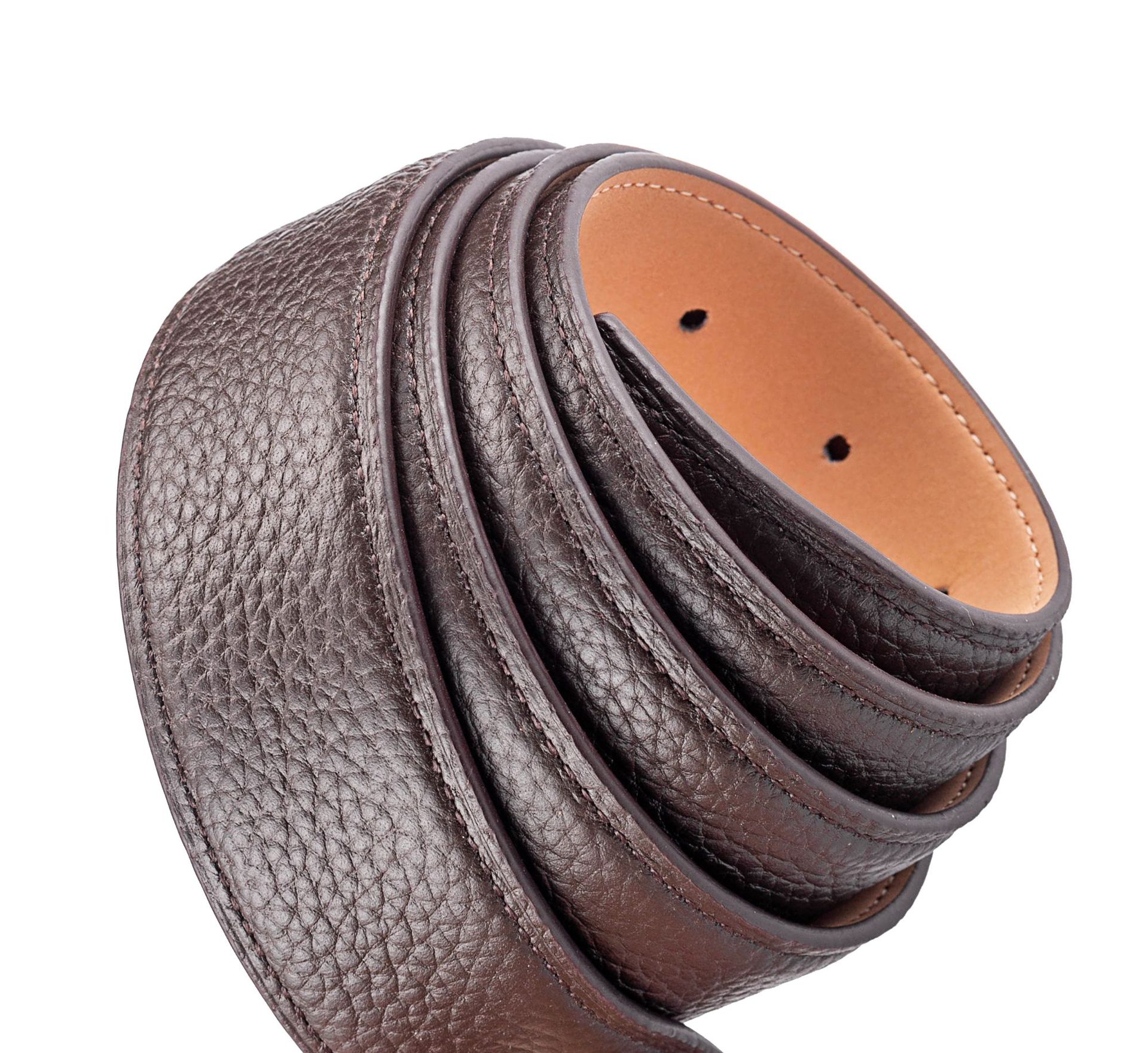 男士真皮腰带条 高端品质 原版荔枝纹双面头层牛皮磨砂底皮带身