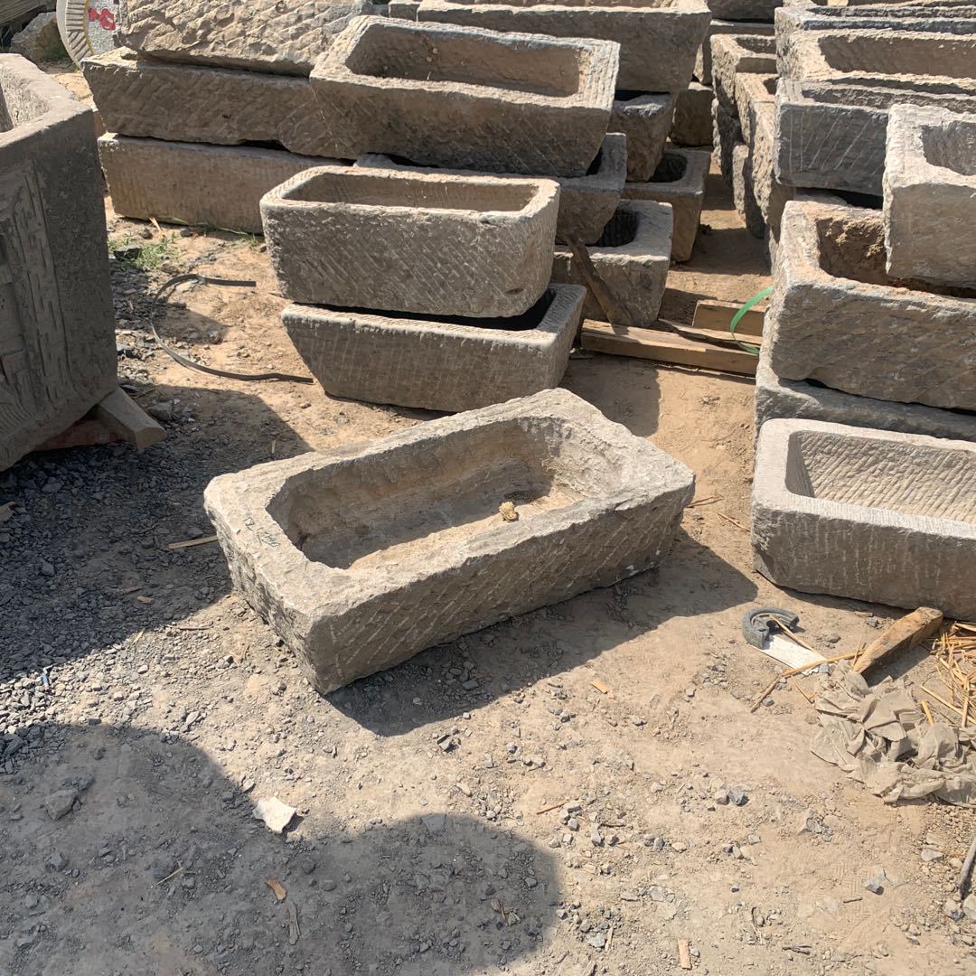 常年供应老石槽 庭院阳台石槽摆件 养鱼小石槽流水造景装饰-报价