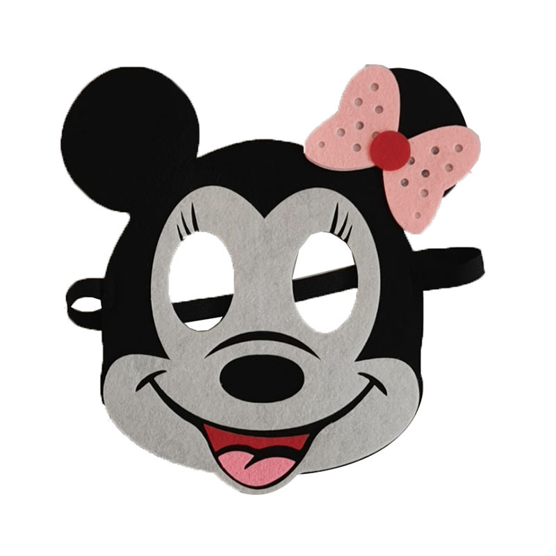 米奇唐老鸭毛毡面具万圣节儿童节幼儿园亲子活动道具毛毡眼罩面具