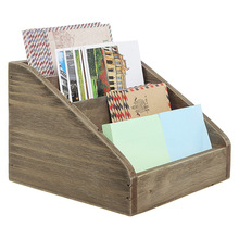 木质文件架资料架桌面创意文件收纳盒简约DIY书架学生办公文件框