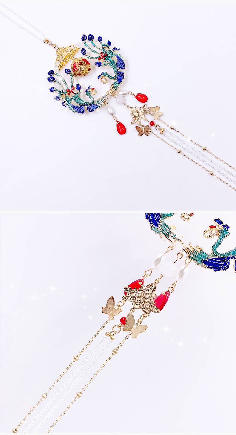 diy材料包汉服压裙坠禁步流苏明制古装压襟步腰佩宋制吊坠古风j30