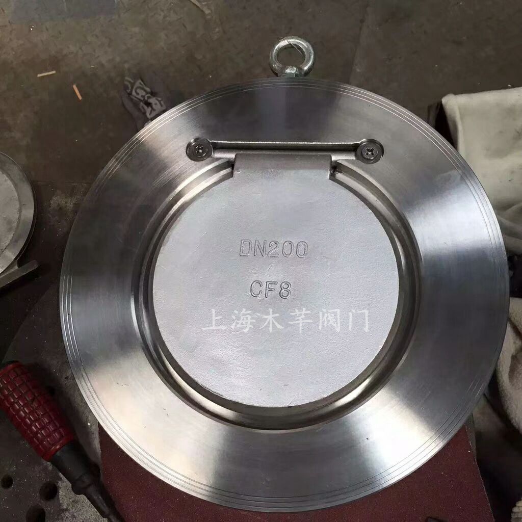 h74w16p不锈钢薄型对夹式止回阀超薄圆盘式对夹式止回阀