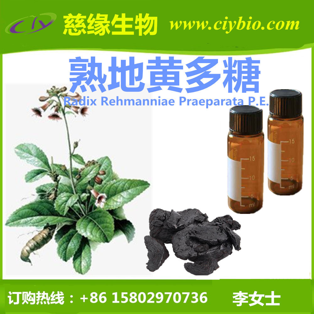 生/熟地黄多糖90%-98% 1g/袋 科研试验用 熟地黄提取物