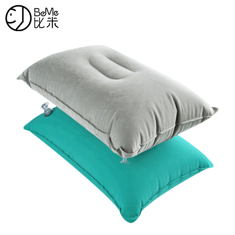 旅行充气枕 户外办公休闲便携充气抱枕飞机高铁气充靠垫厂家