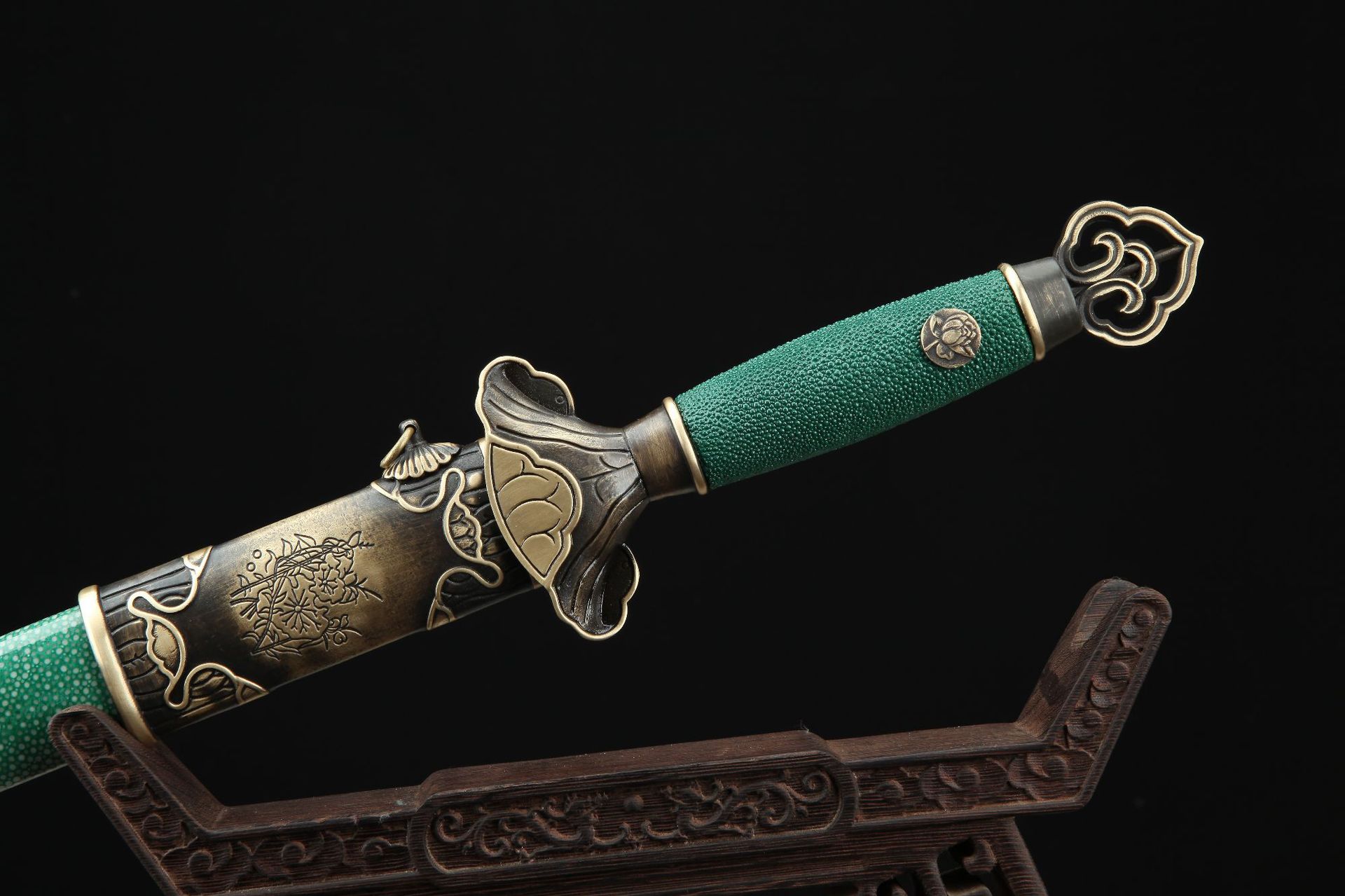 龙泉市刀剑花纹钢唐剑防身一体宝剑做旧传统硬剑清剑收藏未开刃