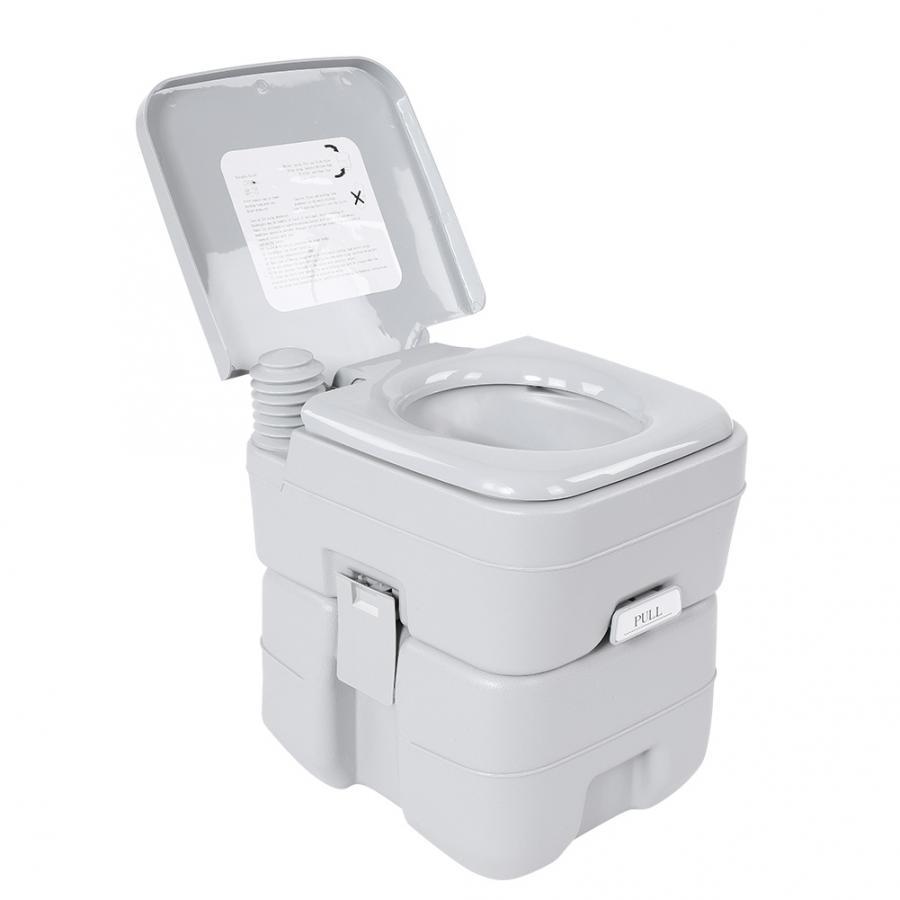 户外野营搭配帐篷密封防臭可冲水便携式移动厕所马桶坐便器20升单