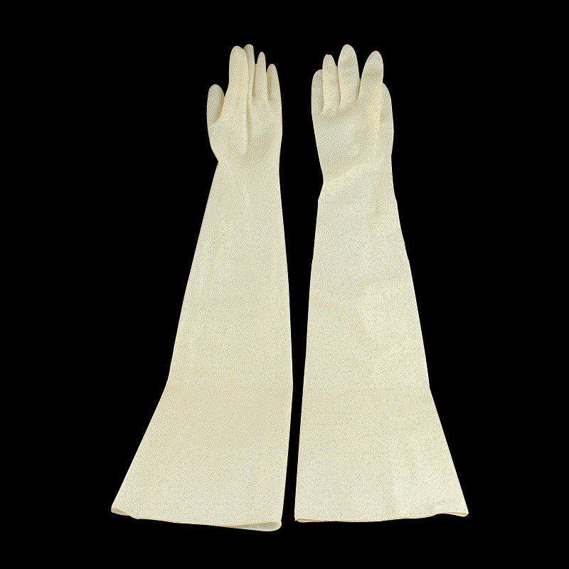 橡皮长臂工作手套 男女通用劳保手套 防酸碱手套 乳胶作业手套