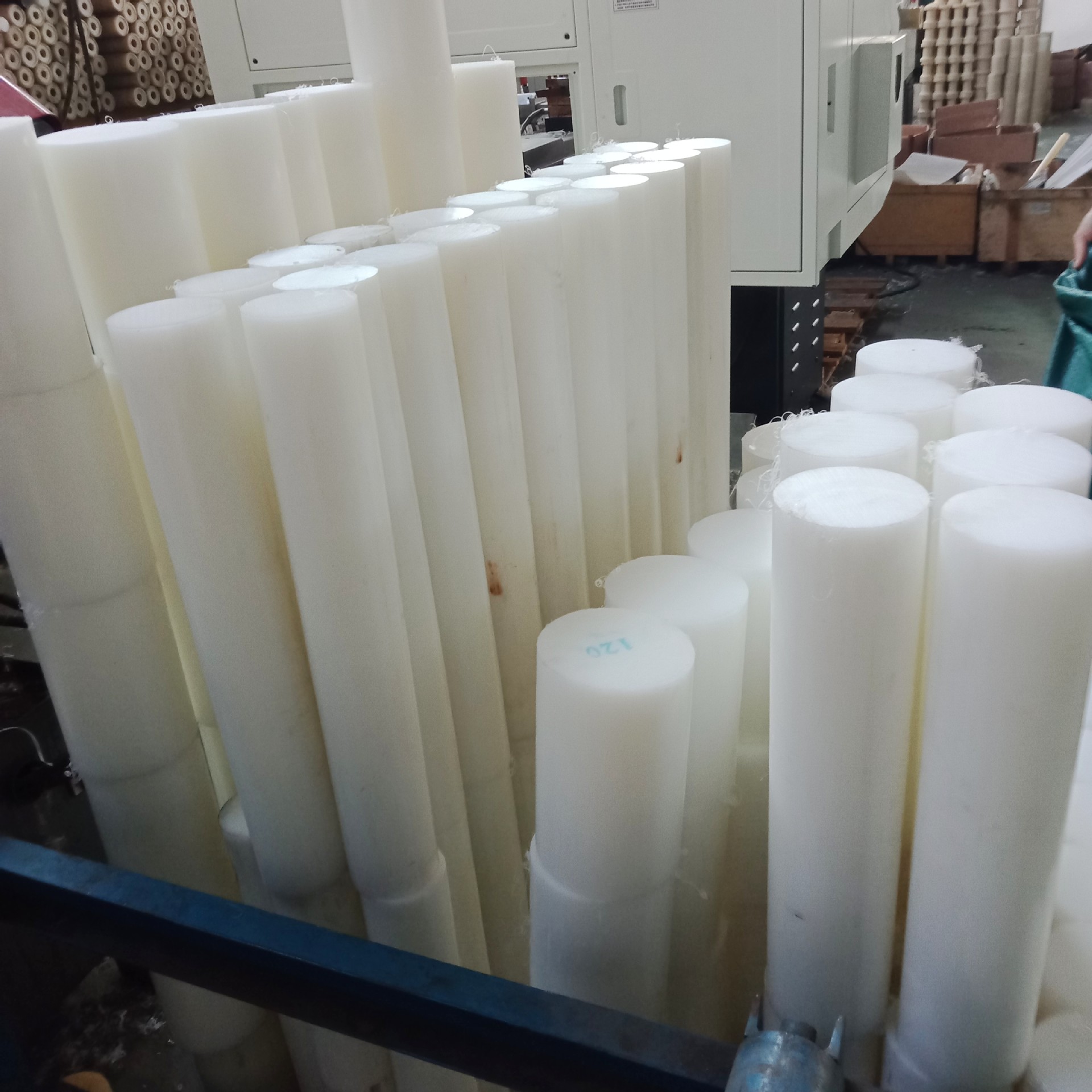 超高分子量聚乙烯棒 白色 黑色 黄色 绿色 蓝色 整棒零切