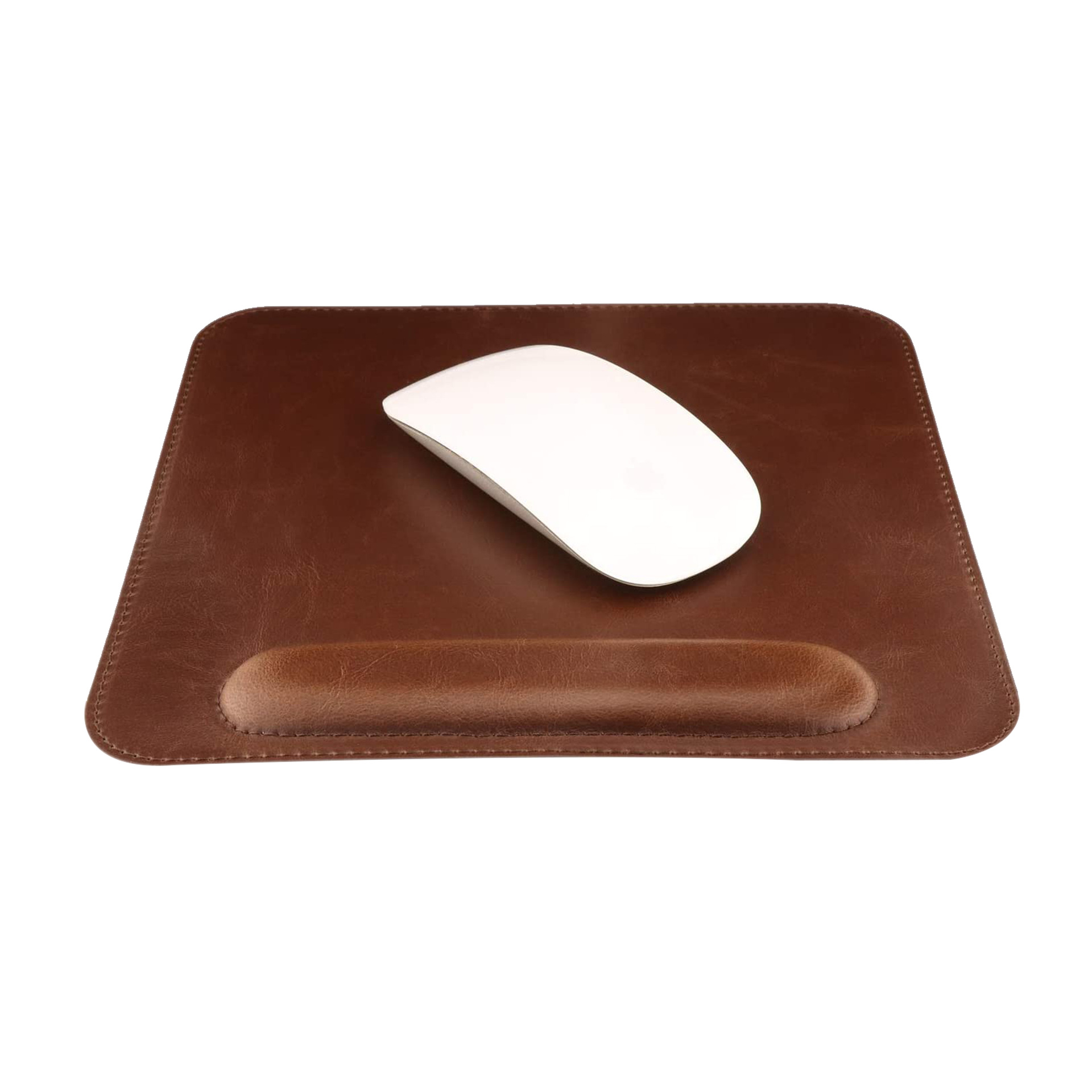 皮质护腕垫办公游戏pu皮鼠标垫 圆形方形鼠标垫大陆厂家定做