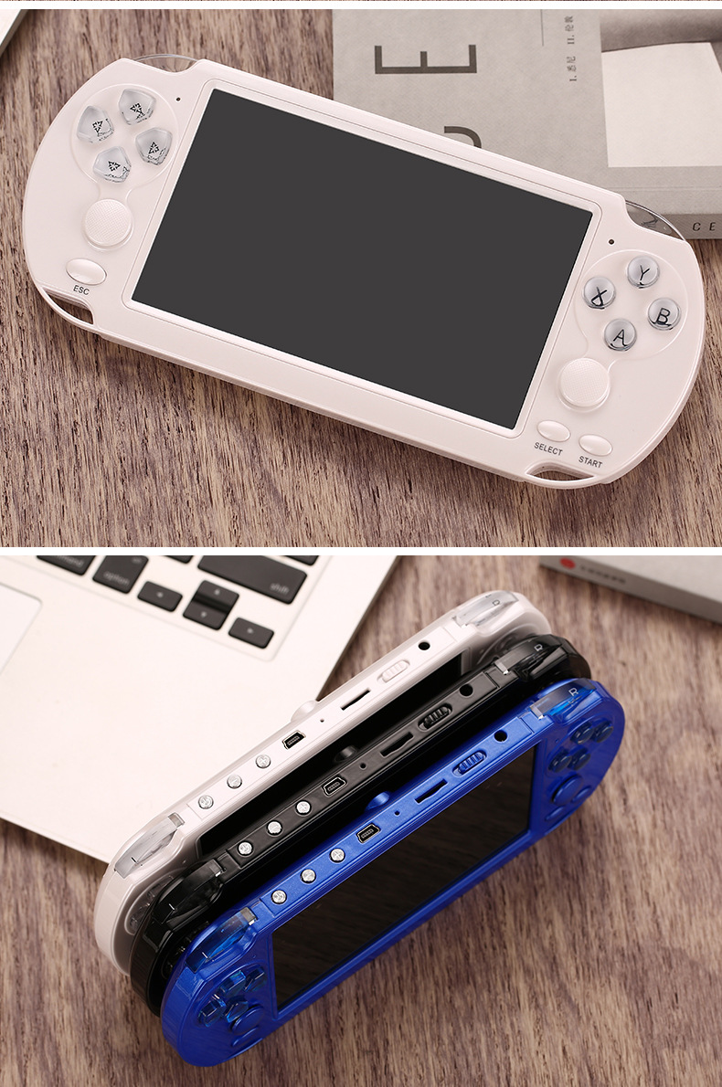 1寸屏双摇杆掌上游戏机psp 130w摄像头 mp4播放器