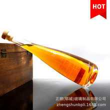 批发白酒玻璃瓶晶白玻璃烤花瓶用于果酒瓶苹果醋瓶冰酒瓶