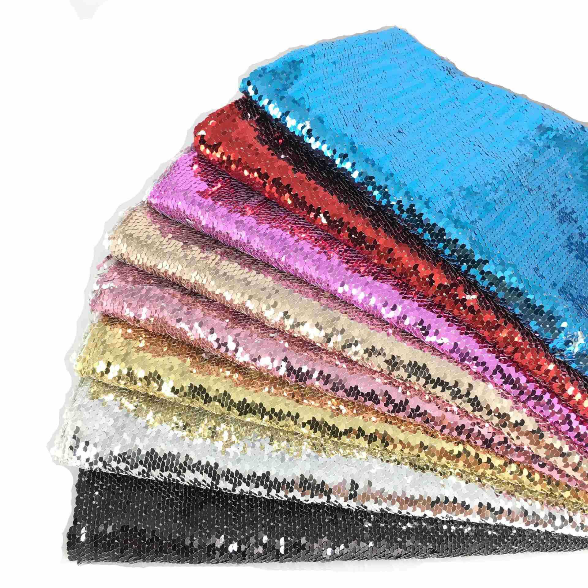 5厘双面翻转亮片厂家直销抱枕箱包舞台服装饰布玩偶工艺品绣花布