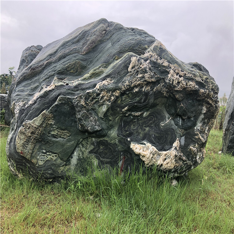 景观石中的富贵绿景观石立石卧石桌面石绿石头
