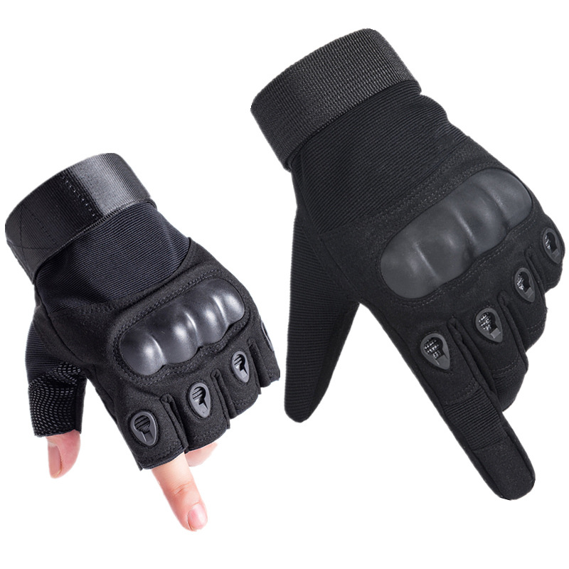 Tactical Gloves Men's Wholesale Half Finger Outdoor Mountaineering Protection Wear-Resistant Imitation Slip Fitness Full Finger Case Riding Gloves Men