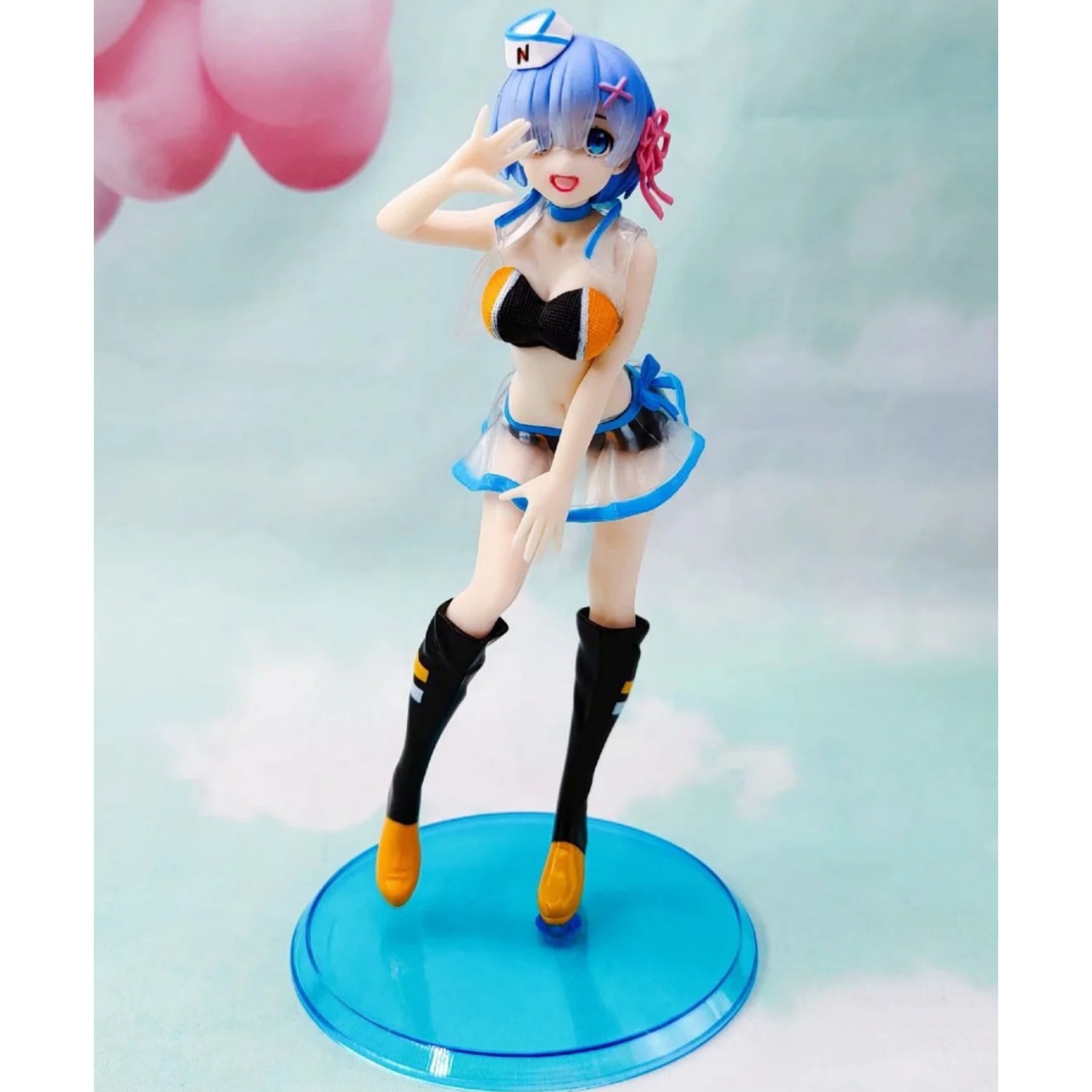 re从零开始的异世界生活蕾姆雷姆举牌盒装手办公仔摆件