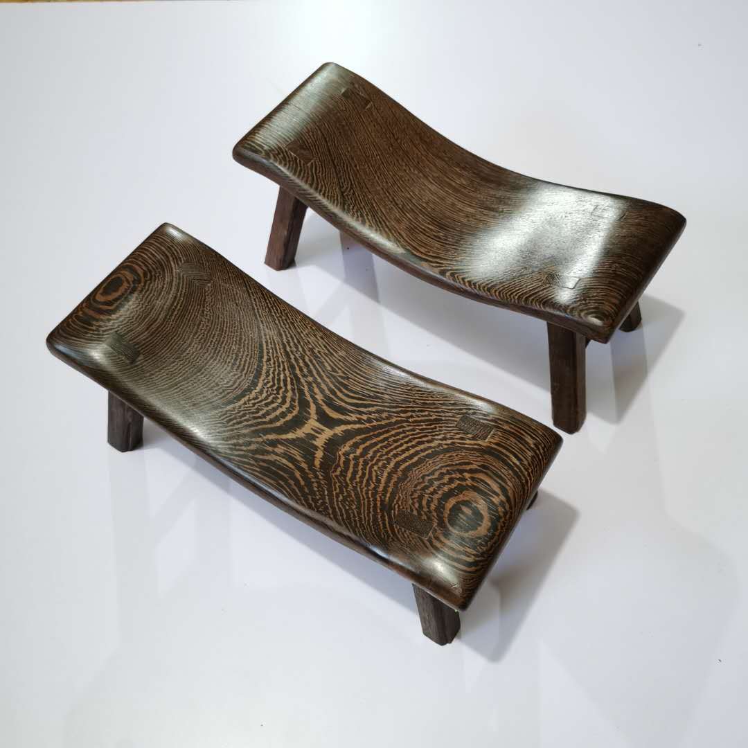 鸡翅木枕头颈椎枕弯枕红木弯枕头木制枕头黑檀木睡枕颈枕厂家批发