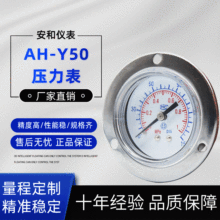 厂家直销Y50ZT面板嵌入式带边10KG/1MPA气压表压力表水压表气动表