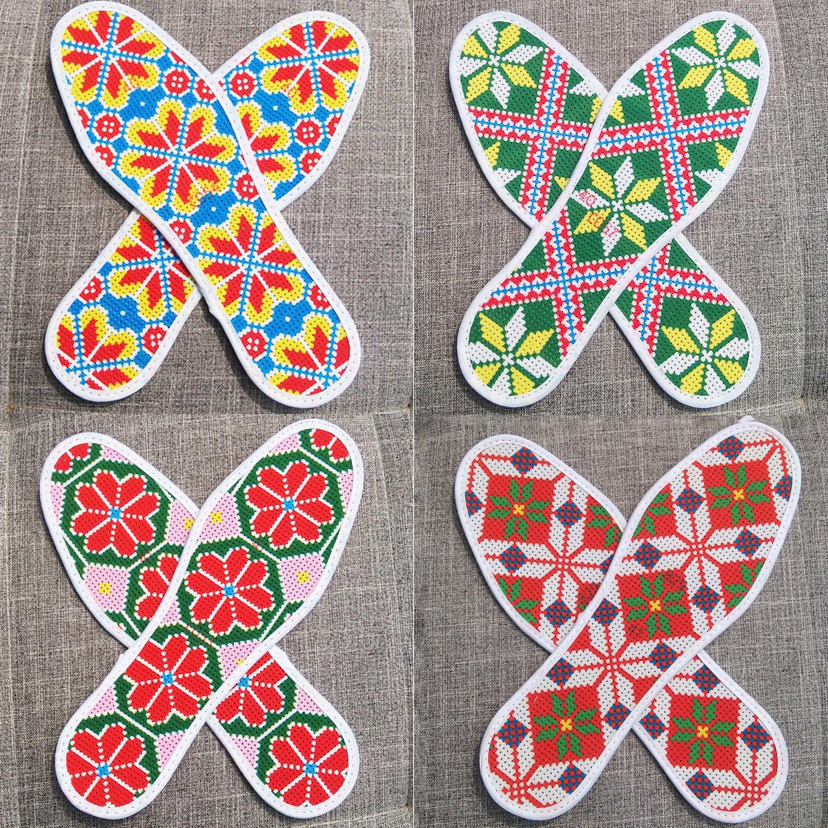 新款十字绣鞋垫半成品带针带线刺绣纯手工自己绣男女满绣成人批发