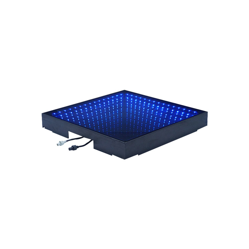 创意镜面舞台地板灯 七彩发光led跳舞地砖灯 3d万丈深渊地砖