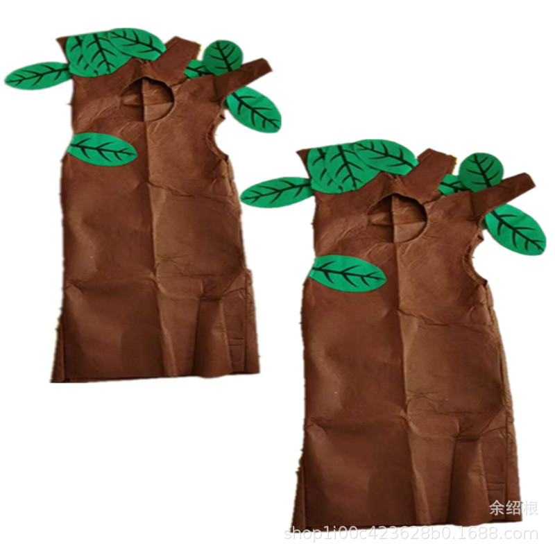 厂家批发舞台时装秀表演服 亲子 儿童 成人大树演出服装 大树服装